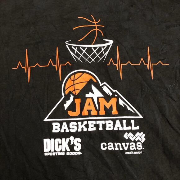 Men’s Black ‘Jam Basketball’ Graphic Tee - Picture 3 of 4